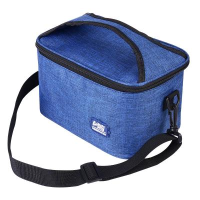 China True Oxford Lunch Box Insulation Lunch Bag Heat Preservation Bento Lunch Bag Sandy Cloth Grind Sandy Crooked Boarding for sale