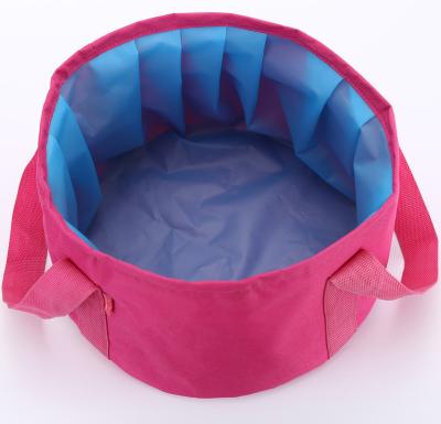 China Outdoor tourists bucket 15 l durable folding portable wash basin factory direct sales travel foot bath receive to wash face for sale