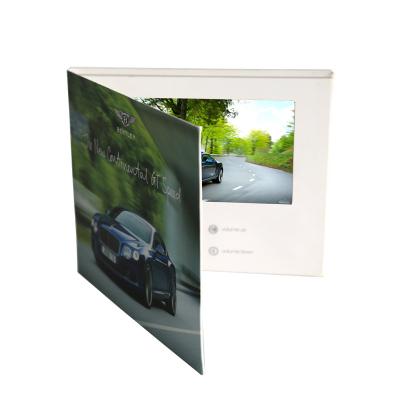 China Europe 5 inch 7 inch business invitation lcd advertising brochure video map 8 hours working time for sale