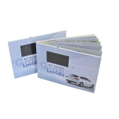 China Europe Advertising Promotion 2.4inch 2.8 Inch Screen Digital Business Video Brochure Invitation Booklet for sale