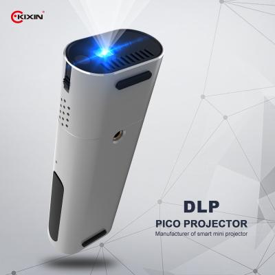 China Small Pico WIFI Rear Projector DLP Brightness 100 ANSI 4000 mAh 5G Digital Android Projector for sale