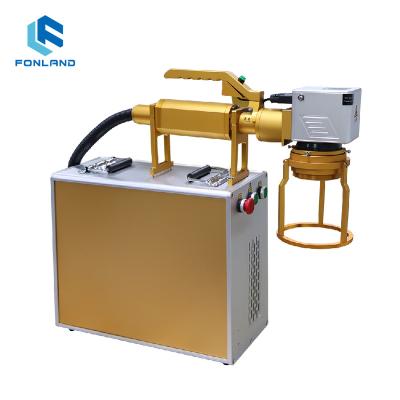 China Fonland 50w Handle Laser Marking Machine Fiber Laser Marking Machine Air Cooled Logo Printer Marking Machine for sale