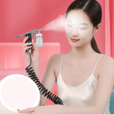 China Skin Tightening Deep Cleansing Oxygen Injector Logo Nano Facial Oxygen Sprayer RTS Custom Face Massager for sale