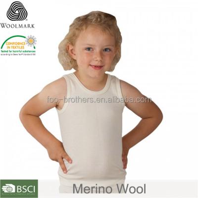 China Anti-pilling children's beach sleeveless and superior merino wool children's vest for sale