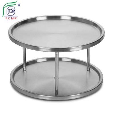 China Stocked 360 Degree Around Dining Kitchen Stainless Steel Lazy Susan Storage for sale