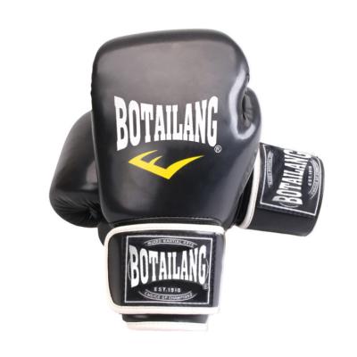 China High Quality Custom Wholesale Boxing Gloves Universal Black Full Finger Leather Boxing Glove for sale