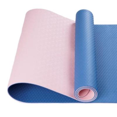 China Wholesale high quality tape/nbr with duffel bag Yute printed yoga mat for sale