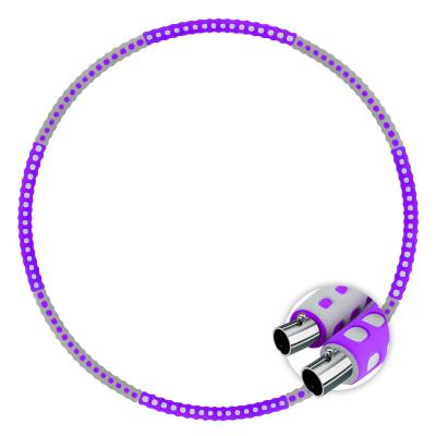 China Purple Stainless Steel Polynesian Dance - Hoop Weighted Polynesian Dances Hoop Stainless Steel for sale