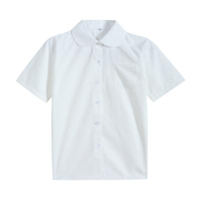 China Schoolwear Formal Shirts Custom Girls Shortsleeve White Shirts Te koop