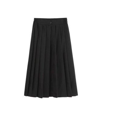 China Comfortable Girls School Uniforms Pleated Skirts Black Color for sale