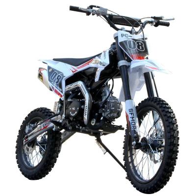 China Powerful 2 Stroke Adult 125cc Gas Motorcycles Roywell Dirt Bike 17 Inch Offroad Pitbike Front for sale