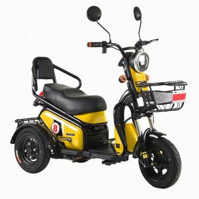 China Golf Course or Rent Roywell 48v 60v 800w Double Seat Electric Motor Tricycle Scooter Bike with Pedal for sale