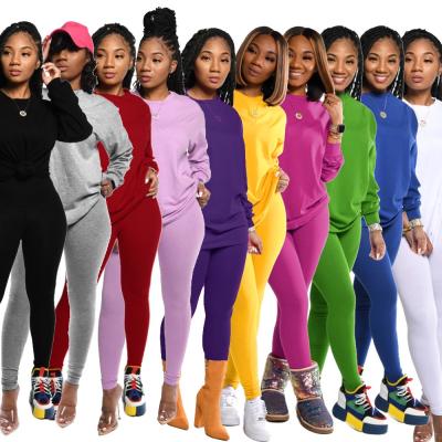 China Women Plus Size New Arrival Women Joggers Suit Outfits 2020 Fashion Falls Two Piece Sets for sale