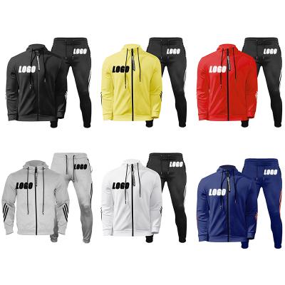 China C216-1 Mens Breathable Hooded Sweatsuit Custom Wear Hoodies Sport Joggers Two Piece Suits Set Tracksuits For Men Jogging for sale