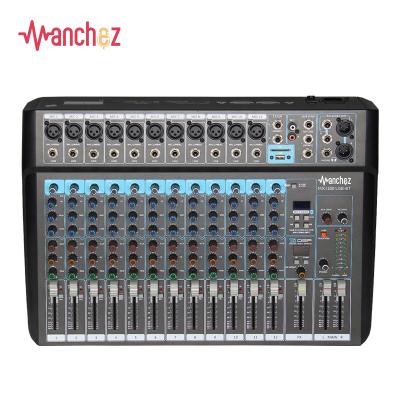 Cina Disco\bar\club\Professional 12 Channel BT DJ Mixer USB MP3 Interface Home Audio Console MJ-12 Suitable For Wedding Stage Performance Party in vendita