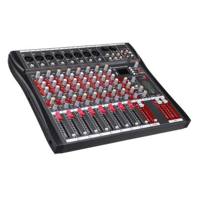 중국 Bar Professional 8 Channel DJ Audio Mixer With Sound Mixer Audio Karaoke Phantom Power 48V USB Jack Hot Sale Products 13 B 판매용