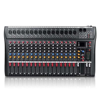 China Metal+Plastic Audio Mixer Console With Digital Microphone 16 Channels for sale