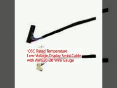 105C Rated Temperature Low-Voltage Display Serial Cable with AWG26-28 Wire Gauge