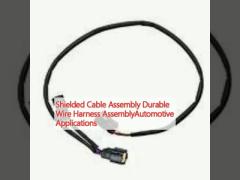 Shielded Cable Assembly Durable Wire Harness AssemblyAutomotive Applications