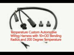 Temperature Custom Automotive Wiring Harness with 10×OD Bending Radius and 200 Degree Temperature