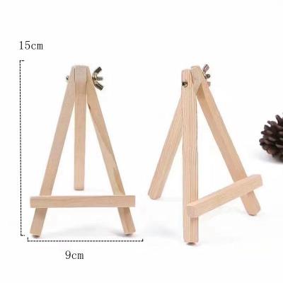 China Miaoxuan's Wooden Easel 15*9CM Mini Desktop Easel Desktop Sketch Small Foldable Frame Children's Oil Painting Easel for sale