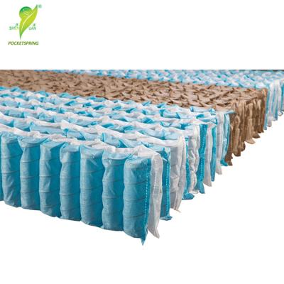 China 5 Zones 2.1 2.2mm Soft Roller Packing Mattress Foldable Good Quality Pocket Spring Unit Independent for sale