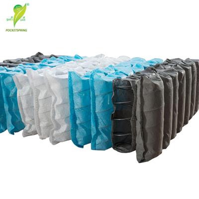 China Queen Size Wrapped Coil Mattress Foldable Pocket Spring Unit 7 Customized Zones Pocket Coil Spring Use For Mattress for sale