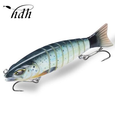 China Updated Foam Fishing Lure Swimbait Isca Saltwater Big Swimbait Leurres Peche 157mm Multi Segmented Slip Bait Joint for sale