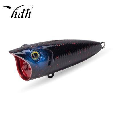 China Lure Tuna Topwater Popper Fishing Bait ABS Plastic 60mm Saltwater Lure PESCA Snap Fishing Bait for sale