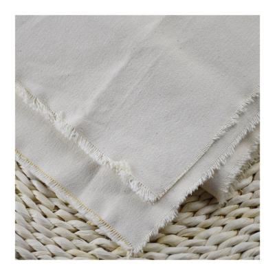 China High Quality Cheap White Gray Abrasion-Resistant Breathable Eco-Friendly Unbleached Cotton Twill Fabric for sale