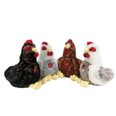 China Custom Eco-friendly Logo Farm Mascot Animals Plush Toy Hen Stuffed Toy Animals Pets for sale