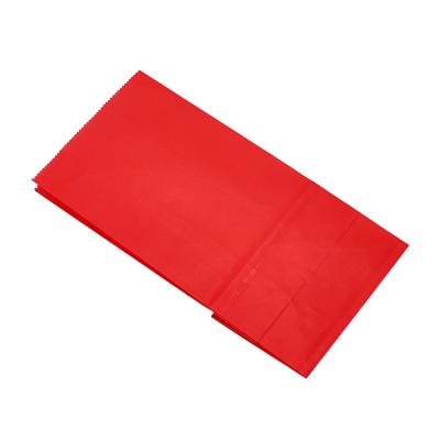 China Recyclable Craft Paper Bag Red Crepe Paper For Packaging Paper Bags Wedding Narrower Bag Gift Bags for sale