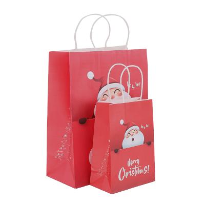 China Machine Recyclable Paper Bag With Printing China Craft Paper Bags Paper Gifts Bag With Handle for sale