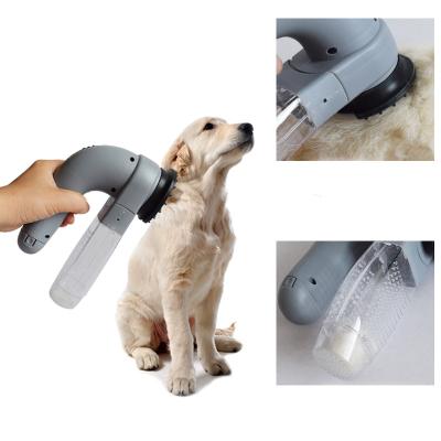 China Viable Electric Pet Sucking Cat and Dog Massage Cleaning Vacuum Cleaner Portable Pet Hair Stick Hair Brush for sale