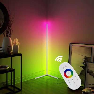 China Modern RGB LED lamp, remote controller floor lamp, corner floor lamp for sale