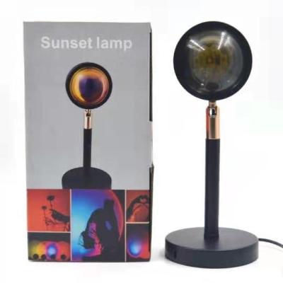 China Modern Hot Sale Sunset Lamp, Red Rainbow Sunset Projector Led Night Light Sun Projection Desk Lamp for sale