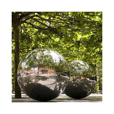 China Outdoor Decorations Stainless Steel Sphere Sculpture Large Cavity Fencing Ball Decoration Stainless Steel Ball for sale