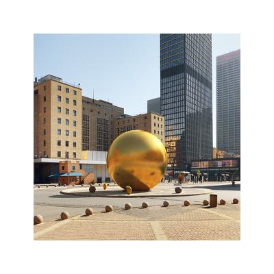 China Large Decorations Stainless Steel Sphere Sculpture Cavity Fencing Ball Decoration Stainless Steel Ball for sale