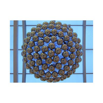 China Home Decorations Decor Stainless Steel Sculpture Sphere Cavity Fencing Ball Decoration Stainless Steel Ball for sale