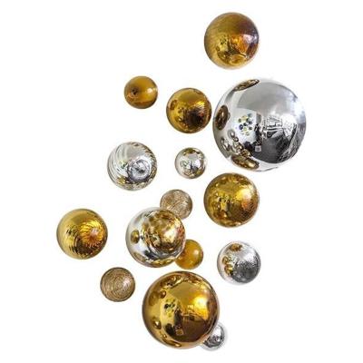 China Small Stainless Steel Mirror Globe Decorations Large Hollow Balustrade Balls Ornamental Steel Balls for sale