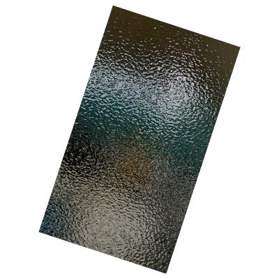 China Water Ripple Stamped Mirror Etched Brushed Embossed 304 Color Stainless Steel Sheet 1000*2000mm for sale