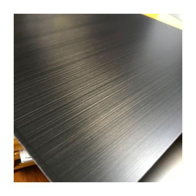 China 0.5mm 1mm 2mm 3mm Inox Hairline Finish Brushed Black 316 304 SS Stainless Steel Sheet 1000*2000mm for sale