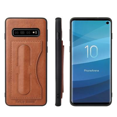 China Classic Business Style Business PU Peel Back Phone Cover For Samsung Galaxy S10 S10E S10Plus Case for sale