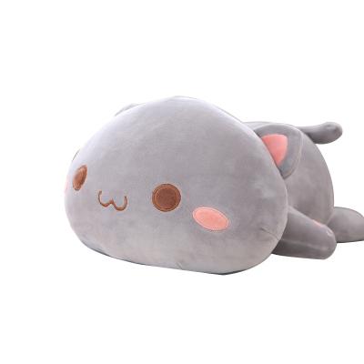 China Wholesale Cute Pet Kitty Soft Anime Kawai Animal Kitten Plush Toy Stuffed Animal Plush Toy Form Cat Plush Pillow For Kids for sale