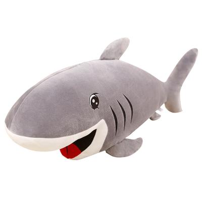 China Cute Gift 55-120cm High Quality Violent Shark Pillow Vaquta Plush Toy For Teenage Shark Stuffed Animals For Kids Gift for sale