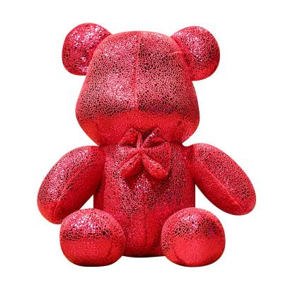 China Pretty Soft Violent Hot Selling Small Gift Free Sample Teddy Bear Key Chain Toy Stuffed Bear Key Pendant Toy Multiple Color for sale