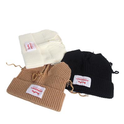 China Unisex Beanie Winter Ski Baggy Slouchy Beanie High Quality Outdoor Earmuffs Beanie Soft Comfortable Knitted Hat For Women Men for sale