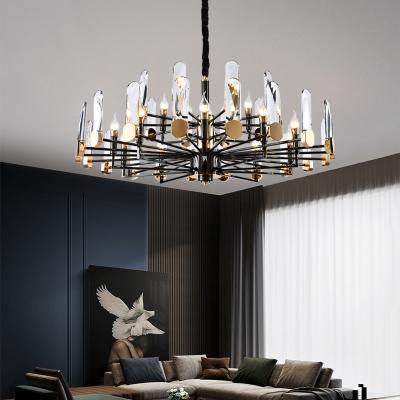 China Crystal Led Pendant Light Decoration Modern High Quality Indoor Fixture Dining Chandelier for sale