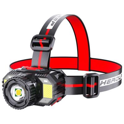 China LED Camping Loud Headlight Head-Mounted Adventure Rechargeable Outdoor Light Sensor Headlamp USB Rechargeable Zoom Led Headlamps for sale