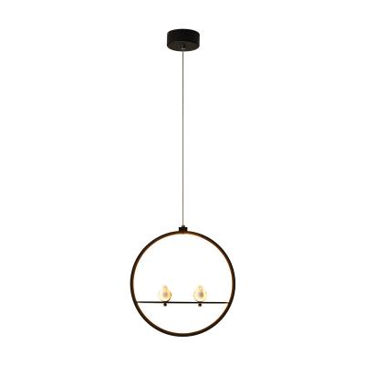 China Simple and modern high-grade three-color bird chandelier light-changing acrylic material chandelier for sale